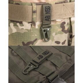 Porte clé tactique groupe sanguin AB- Vert OD - Miltec
