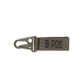 Porte clé tactique groupe sanguin B+ Vert OD - Miltec