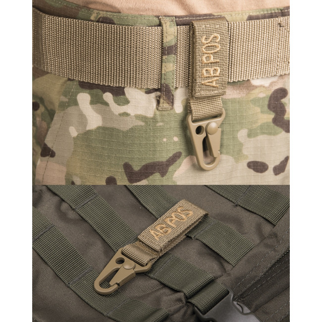 Porte clé tactique groupe sanguin AB+ Coyote - Miltec