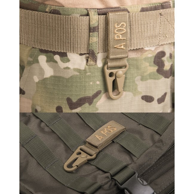 Porte clé tactique groupe sanguin A+ Coyote - Miltec