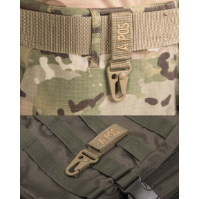 Porte clé tactique groupe sanguin A+ Coyote - Miltec