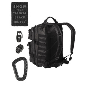 Zaino US ASS. PACK Tactical Black 36L Nero - Miltec