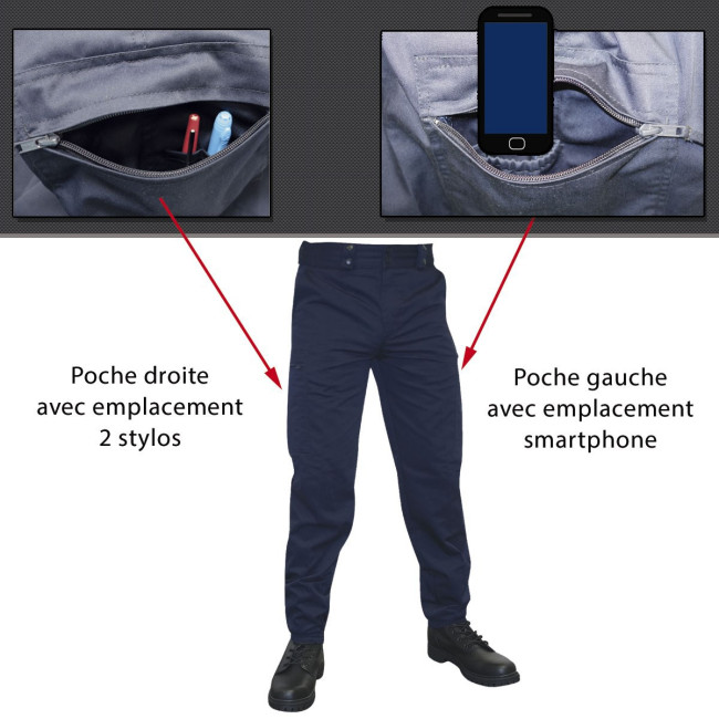 Interventiebroek Platinium Marine mat - Patrol
