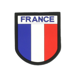 Silikon-Abzeichen FRANKREICH schwarzer Rand - Patrol