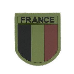 Naszywka FRANCJA silikon niska widoczność - Patrol