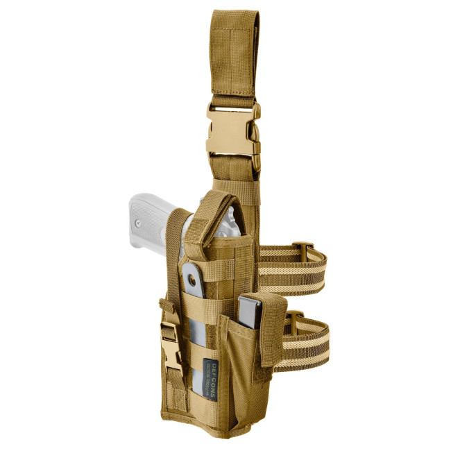 Veelzijdige dijbeenholster Molle Coyote - Defcon 5