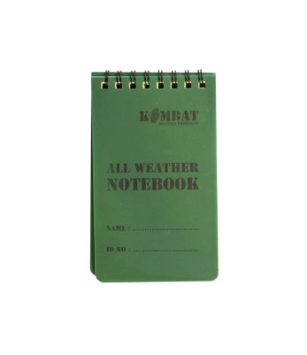 Mini carnet de note waterproof - Kombat Tactical