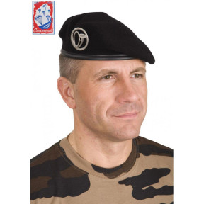 Schwarze Kommando-Barettmütze für Jäger - A10 Equipment