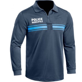 Polo Policja Miejska P.M. ONE długie rękawy niebieska - TOE Concept