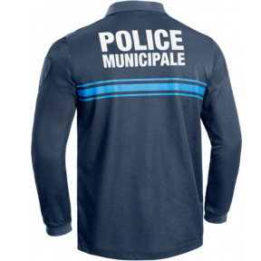 Polizei Poloshirt P.M. ONE Langarm blau - TOE Concept