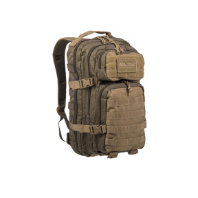 Sac à dos US Assault Pack SM vert/coyote - Miltec