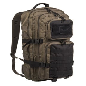Mochila US Assault 36L verde/preta - Miltec