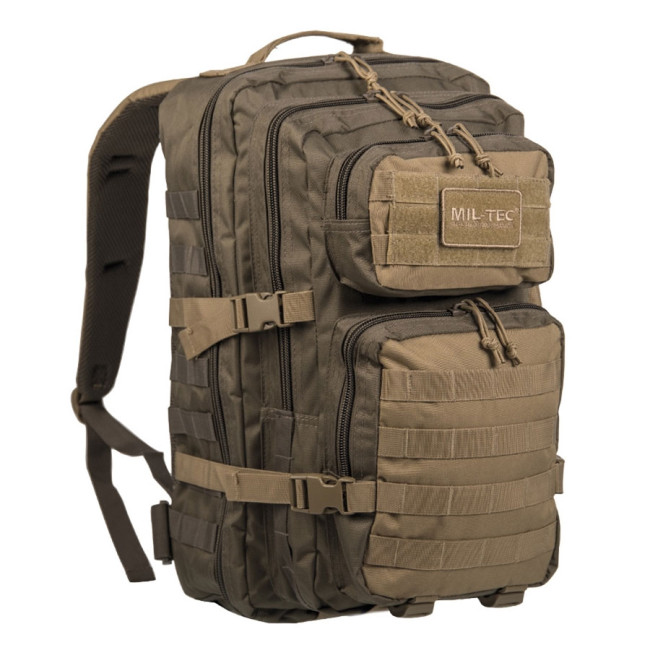 Plecak US Assault Pack LG zielony/coyote - Miltec