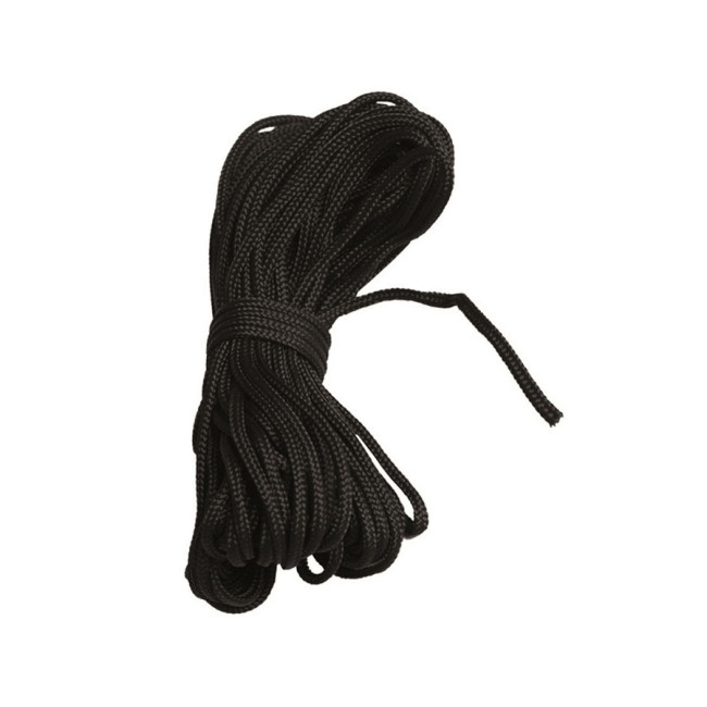 Mehrzweck-Seil 3 mmx15 m schwarz - Miltec