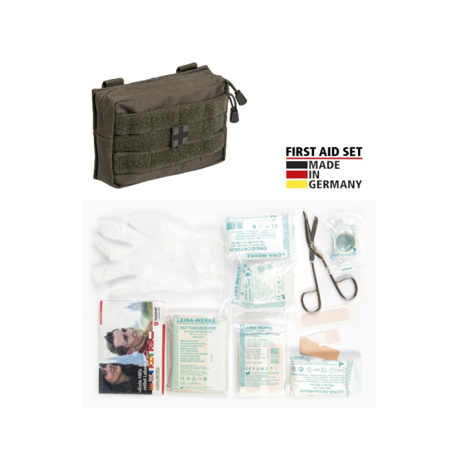 Trousse de premier secours Leina Pro. de 25 pièces vert olive - Miltec Trousse de premier secours Leina Pro. de 25 pièces vert olive - Miltec