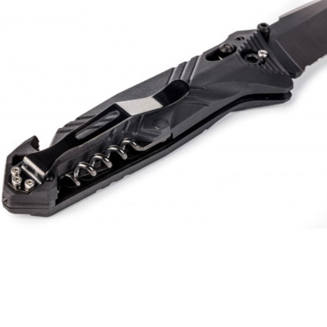 Couteau de poche Cac® serration PA6 noir - TB Outdoor