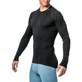 Black Long Sleeve Crewneck LITE T-shirt - Woolpower