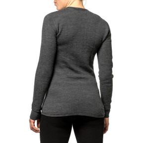 Koszulka z długimi rękawami Crewneck 200 szara - Woolpower