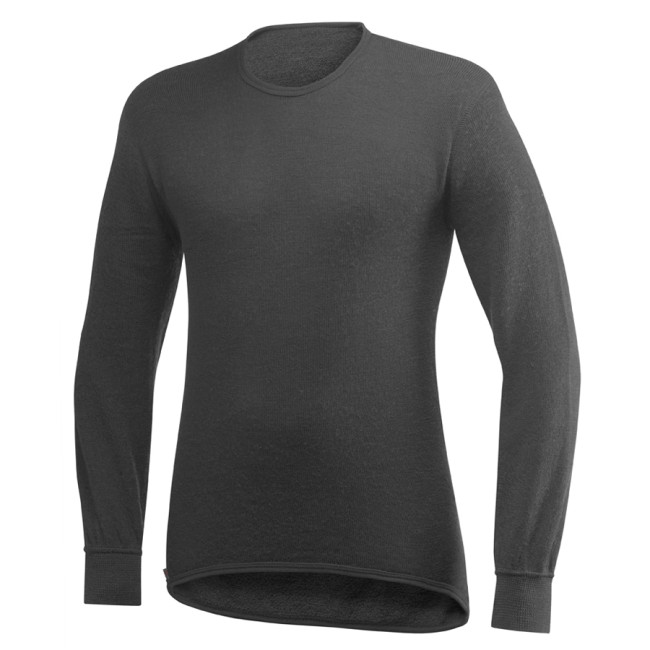 Langarm-T-Shirt Crewneck 200 grau - Woolpower