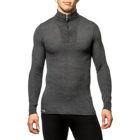 Tee-shirt manches longues avec zip Turtleneck 200 gris - Woolpower