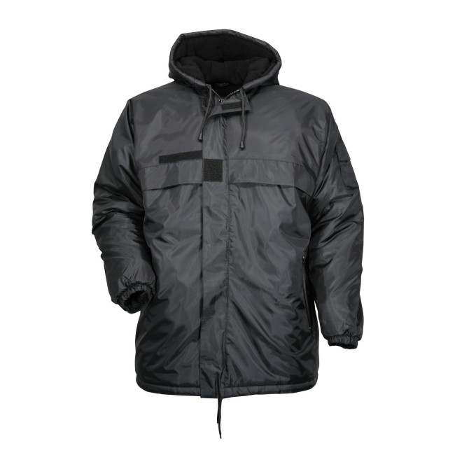 Coupe vent fourré imperméable noir