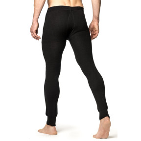 Lange legging met rits Johns 200 zwart - Woolpower