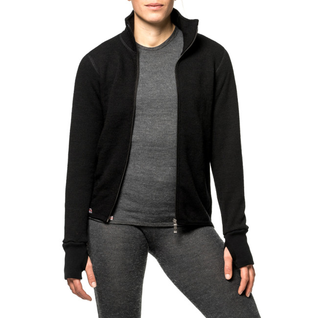 Gilet à fermeture zip Full zip jacket 400 noir - Woolpower