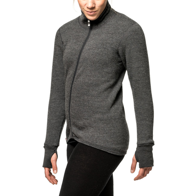 Full Zip Jacke 400 grau - Woolpower