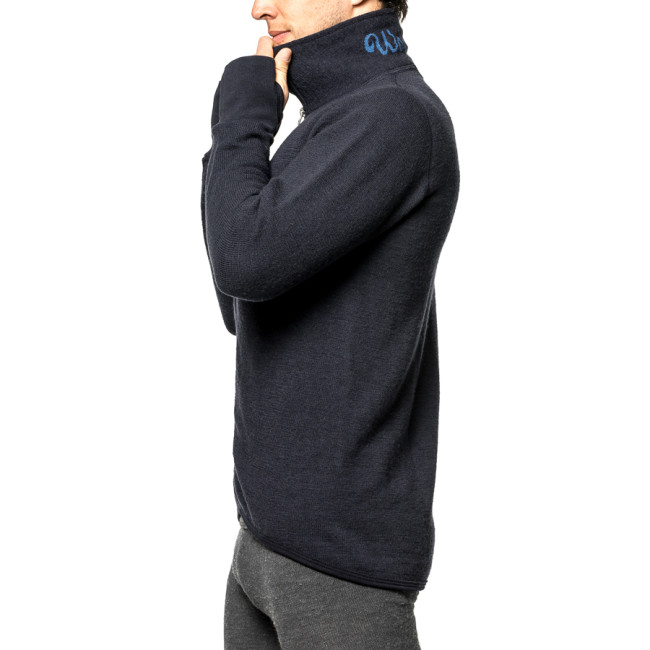 Kamizelka na zamek Full zip jacket 400 granatowa - Woolpower