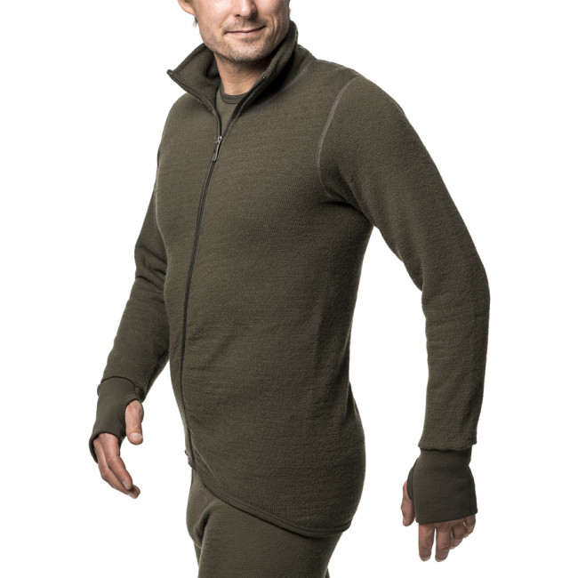 Kamizelka z zamkiem Full zip jacket 400 zielona sosna - Woolpower