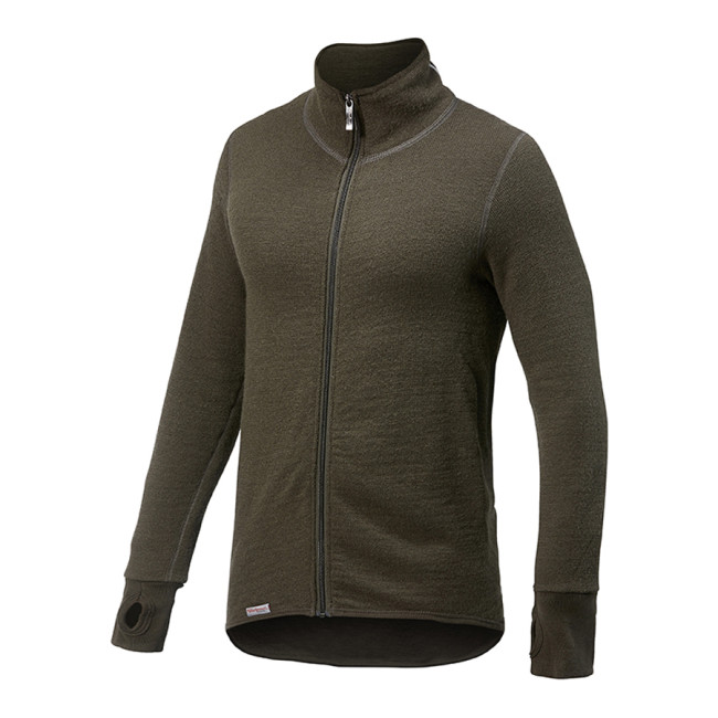 Vest met ritssluiting Full zip jacket 400 dennegroen - Woolpower