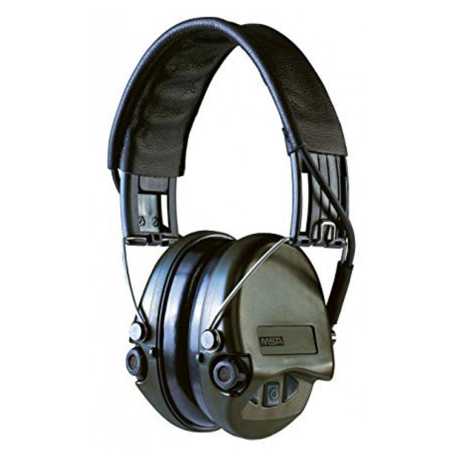 Casque anti-bruit suprême Pro-X serre-tête vert olive coussinets mousse - MSA Casque anti-bruit suprême Pro-X serre-tête vert olive coussinets mousse - MSA