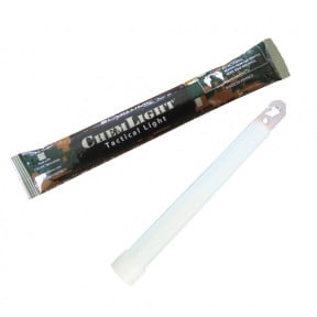 Bâton lumineux Chemlight 15 cm - 8 heures - blanc - Cyalume