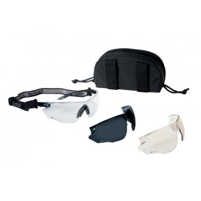 Okulary bojowe czarne + 3 szyby - Bollé