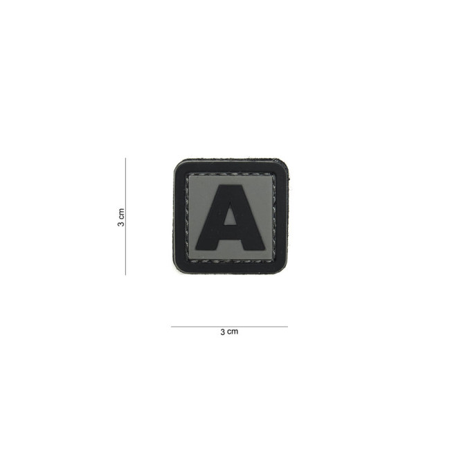 Naszywka 3D z PVC litera A - Van OS Imports B.V.