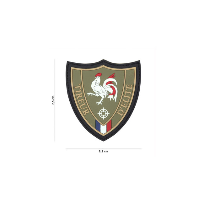 3D PVC Scharfschützen Patch - Grün - 101 Inc