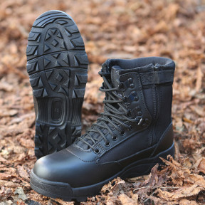 Taktische Stiefel mit Reißverschluss schwarz - Brandit