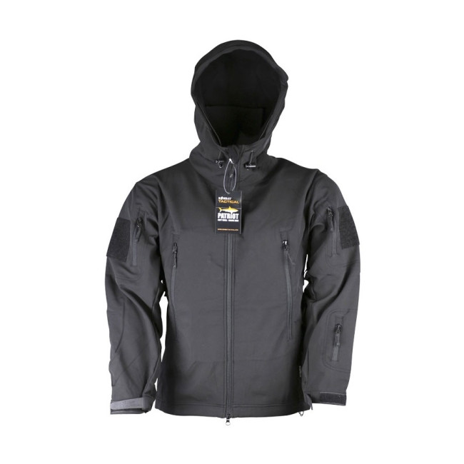Softshell jas Patriot zwart - Kombat Tactical
