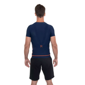 Tee-shirt manches courtes bleu marine - Percko