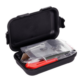Kit de survie de combat noir étanche - Fosco Industries