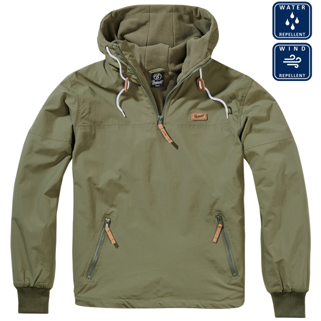 Windjack fleece Luke Olijfgroen - Brandit