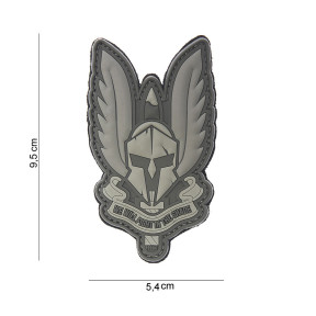 Patch 3D Spartan gris en PVC - 101 Inc