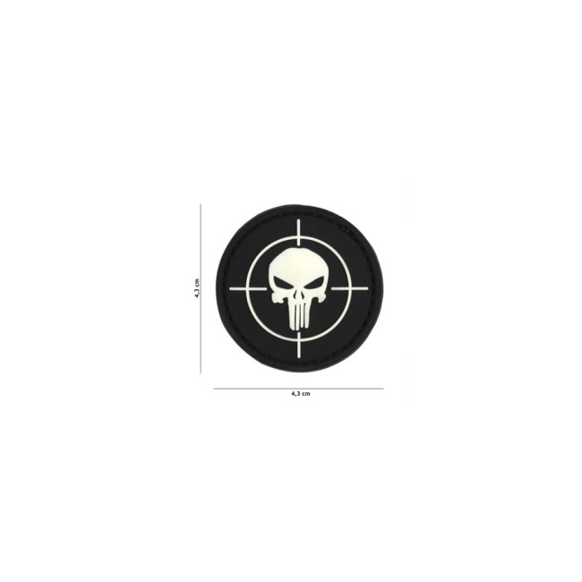 Patch 3D cible avec The Punisher noir - 101 Inc