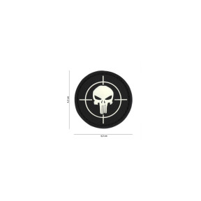 Patch 3D cible avec The Punisher noir - 101 Inc