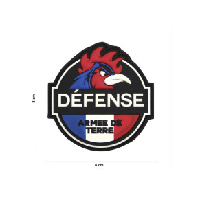 Patch circulaire armée de terre en PVC marron - 101 Inc