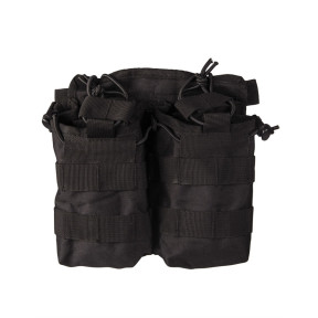 MOLLE Doppel-Magazintasche Open Top schwarz - Miltec