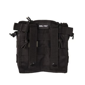 Porte chargeur double MOLLE Open Top noir - Miltec