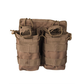 Porte chargeur double MOLLE Open Top coyote - Miltec