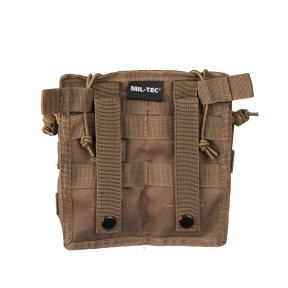 Doppelte MOLLE-Magazintasche Open Top Coyote - Miltec