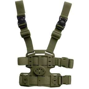 Oberschenkelplatte mit 2 Riemen 8K18 OD-Grün - Vega Holster